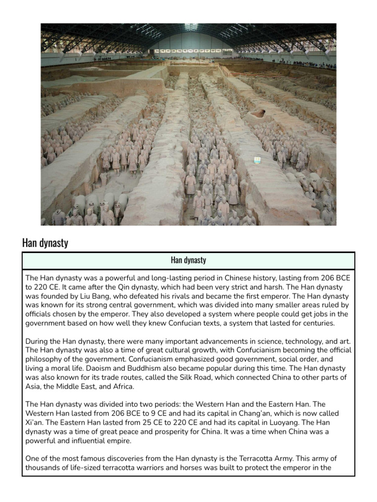 Overview of the Han Dynasty | PDF | Han Dynasty | Han Chinese