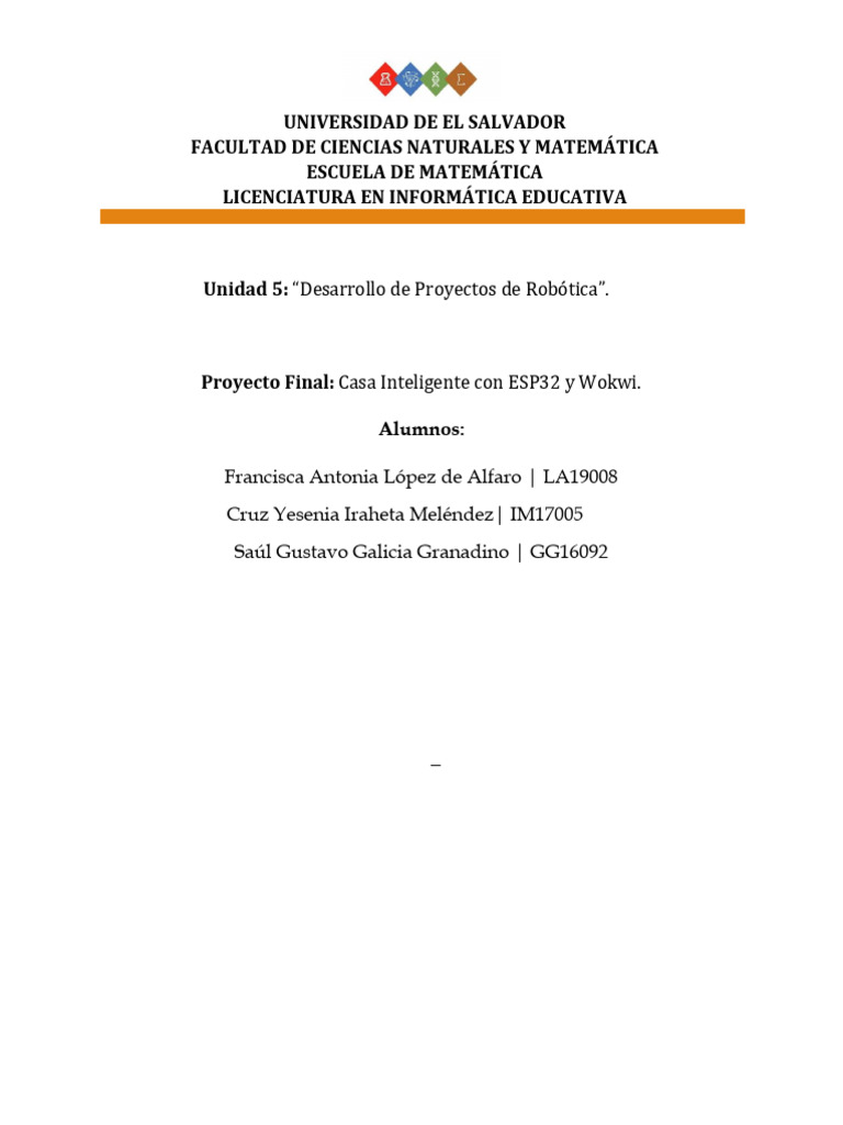 Proyecto Final Lopez La19008 | PDF | Internet de las Cosas | Electrónica