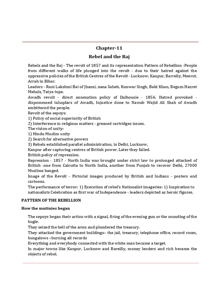 selfstudys_com_file (6) | PDF | Indian Rebellion Of 1857 | British Raj
