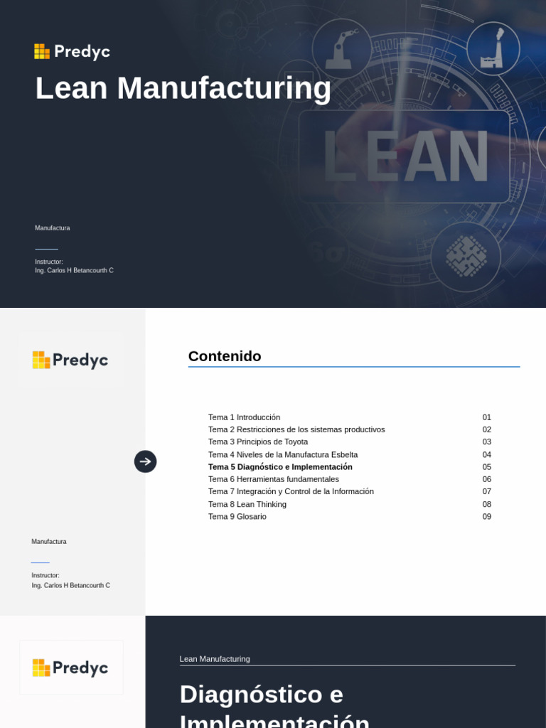 Diagnóstico e Implementación en Lean Manufacturing | PDF | Lean ...