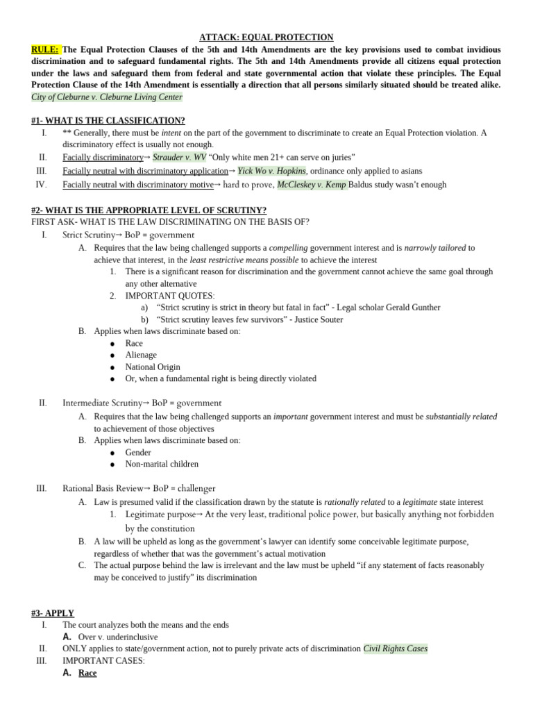 Attack equal protection pdf batson v kentucky equal protection