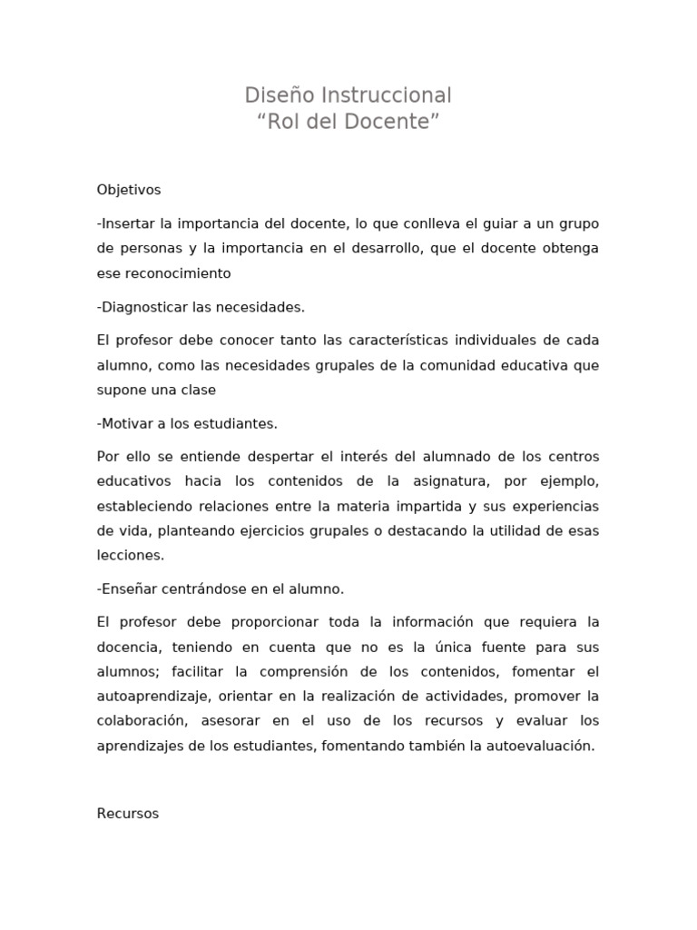 Importancia del Docente en Educación | PDF | Maestros | Enseñando