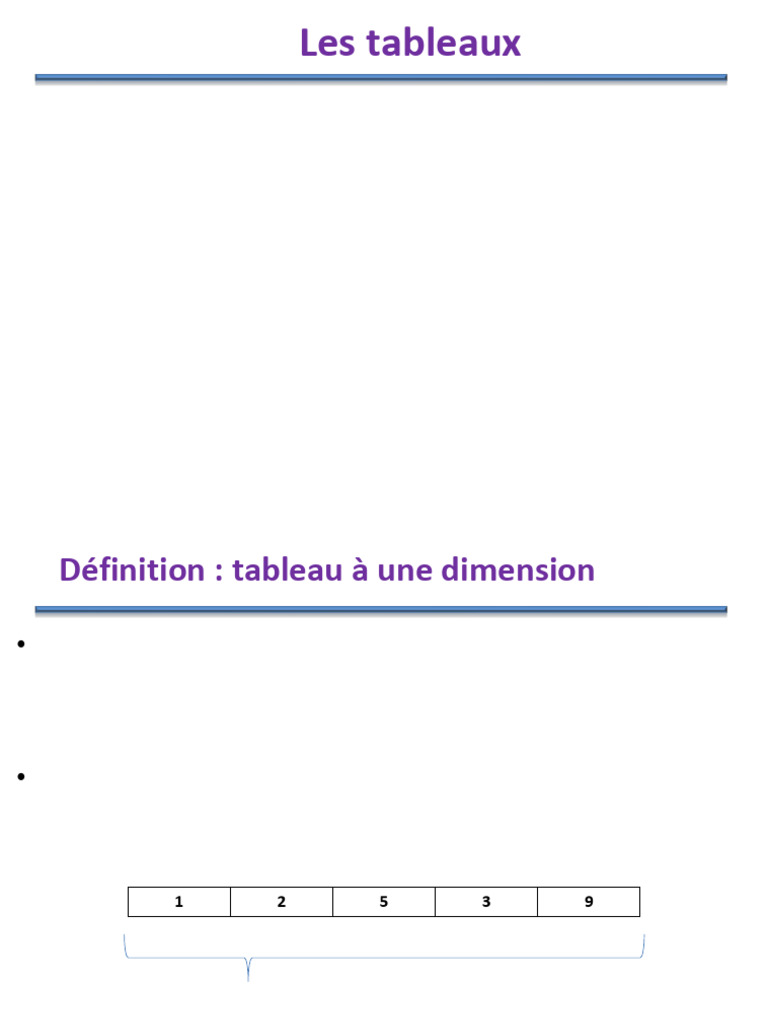 Introduction aux tableaux en C | PDF | Développement de logiciel ...