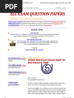 All Exam Question Papers: Ignou Bed Exam Solved Paper For Bed Entrance 2009