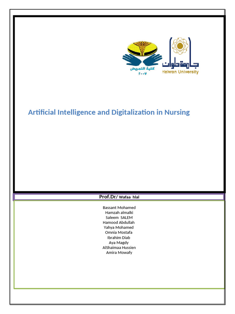 AI and Digitalization in Nursing | PDF | Artificial Intelligence ...