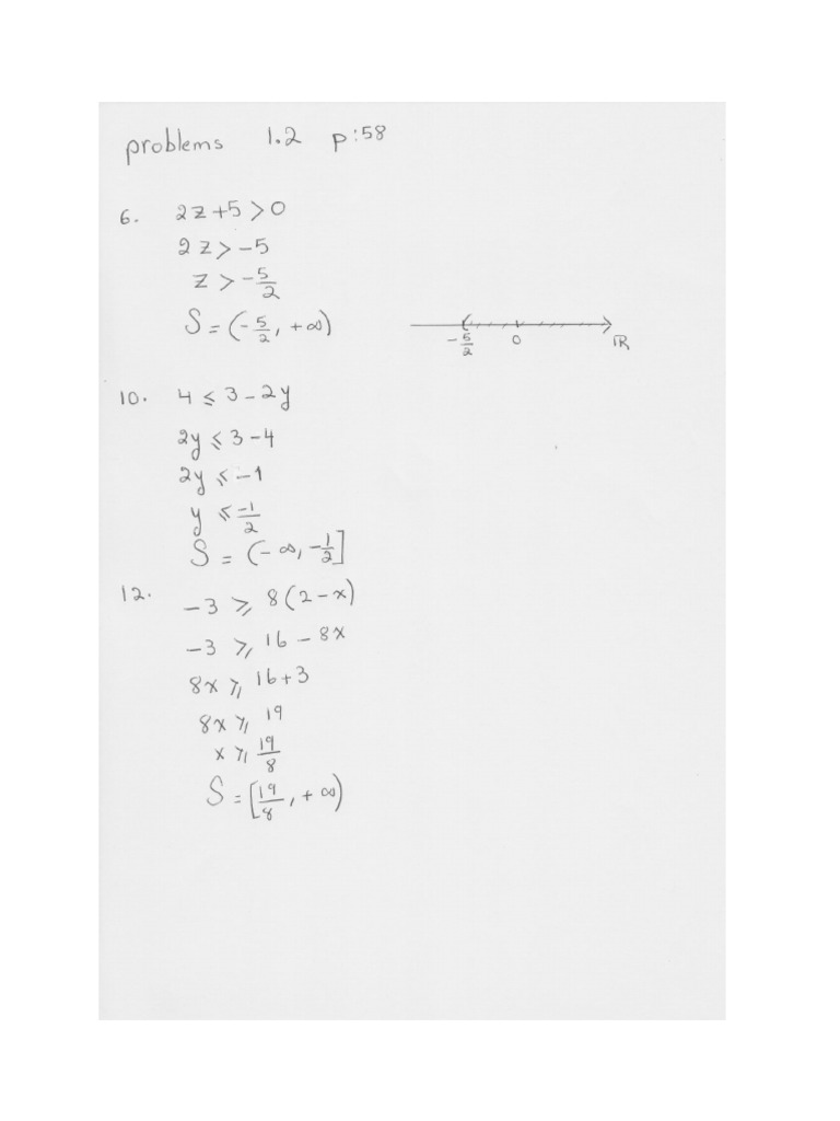 Sec 1.2 Book Problems | PDF