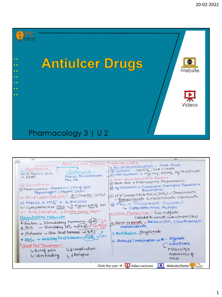 Antiulcer Drugs | PDF