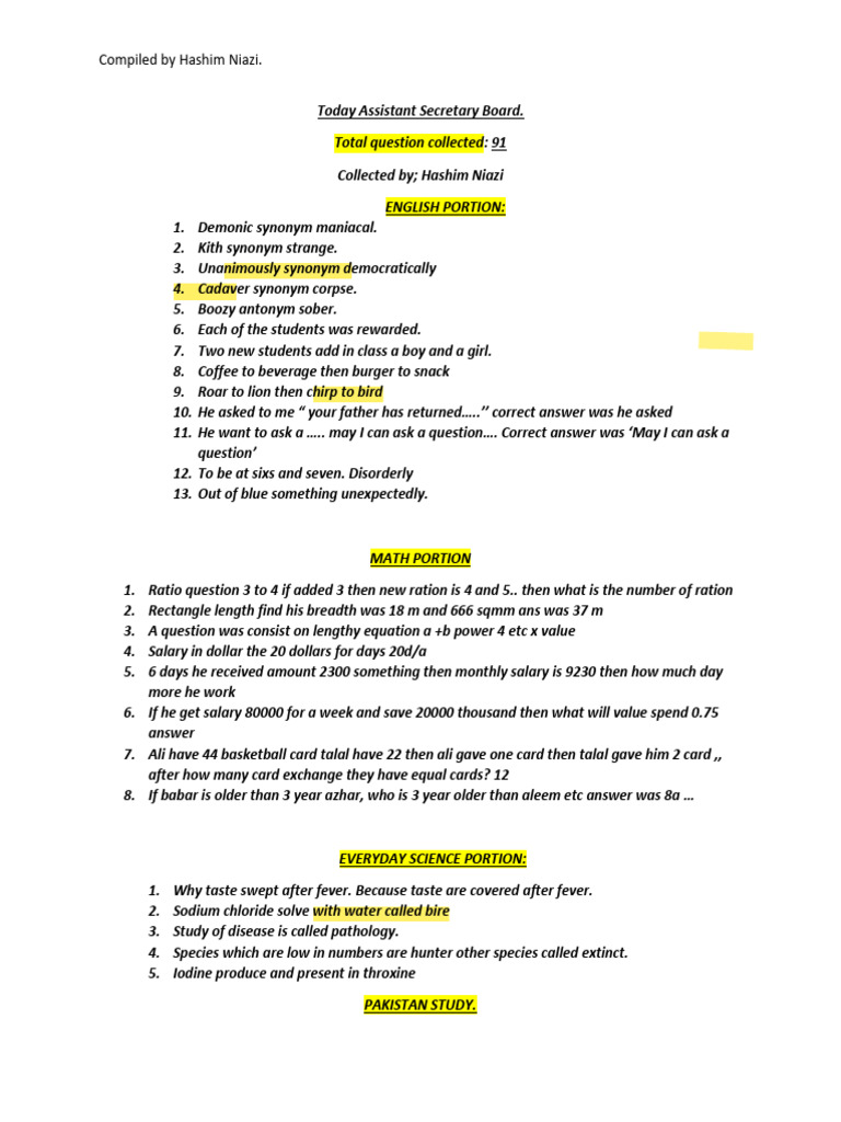 Today Assistant Secretary Board11 | PDF