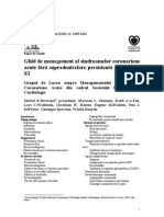 Management SDR Coronariene Acute Fara Supradeniv Permanent A de ST