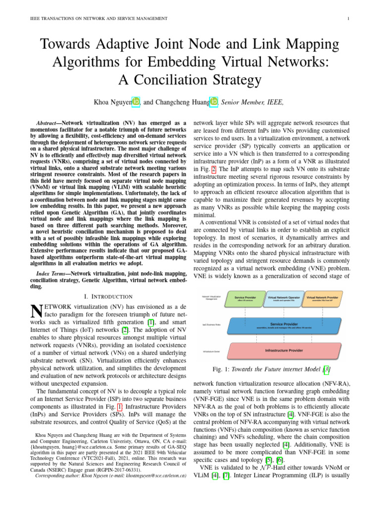 Towards Adaptive Joint Node and Link Mapping Algorithms for Embedding ...