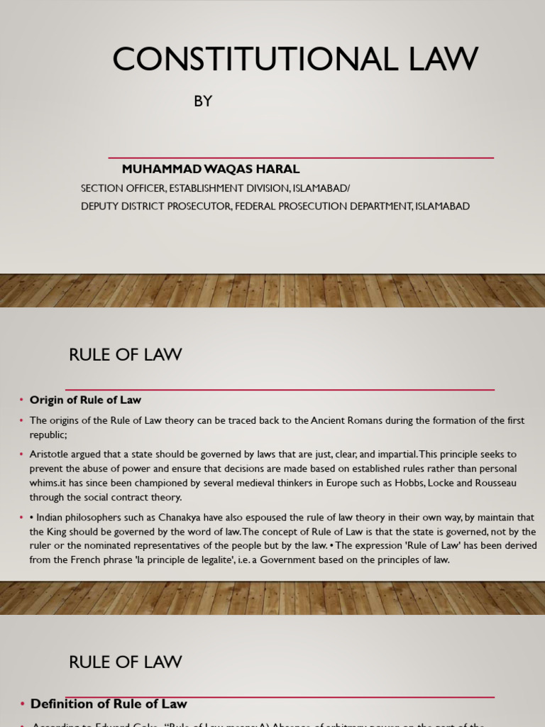 rule of law | PDF | Rule Of Law | Constitution