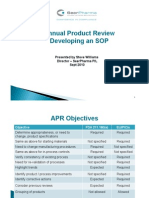 Annual Product Review Developing An SOP