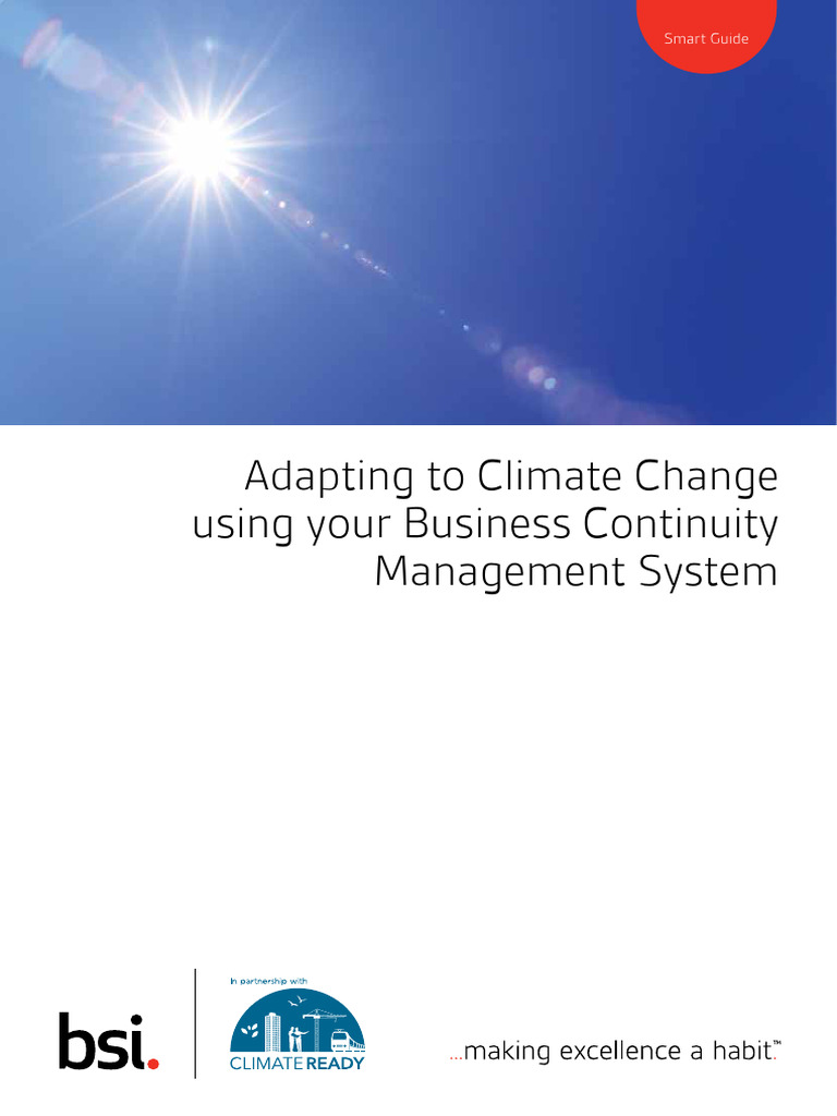 Bsi Sustainability Report Adapting To Climate Change Using Your ...