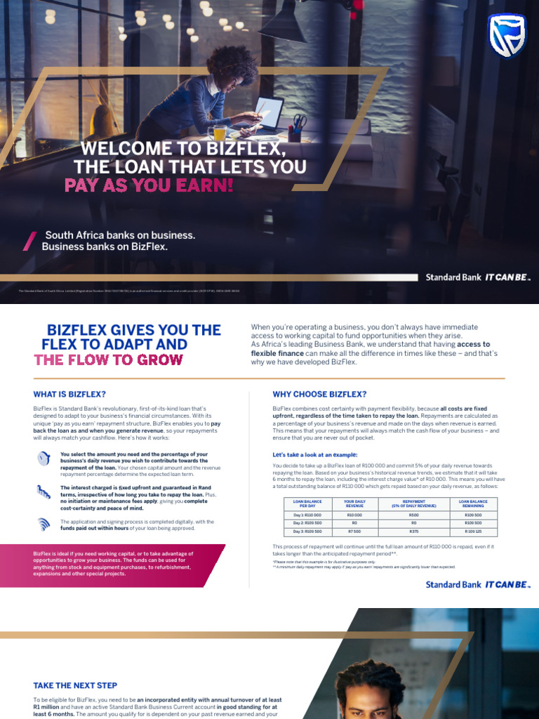 Bizflex Loan Brochure Pdf Loans Interest