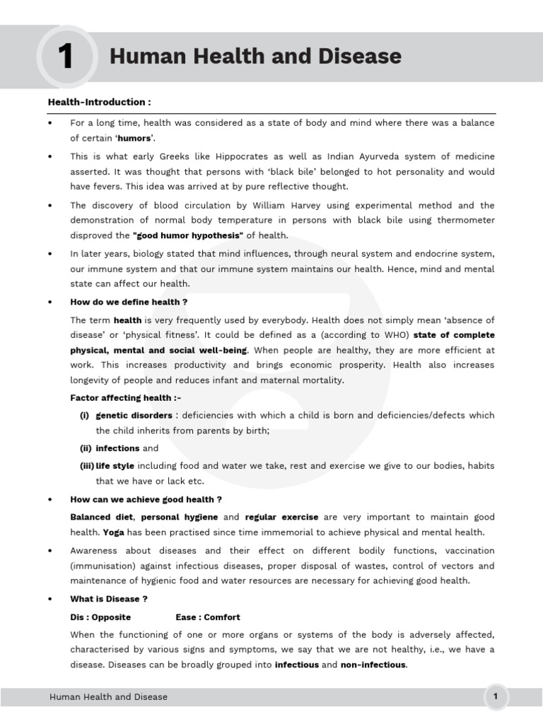 Human Health and Disease | PDF | Immune System | Hiv