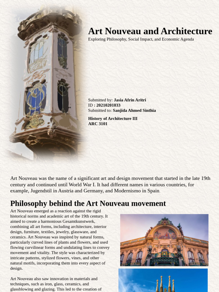 History Assignment | PDF | Art Nouveau | The Arts