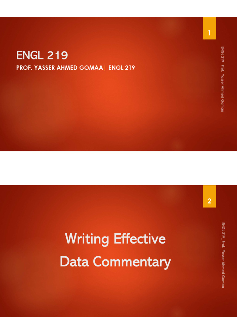 Writing Effective Data Commentary Guide | PDF | Science, Technology ...