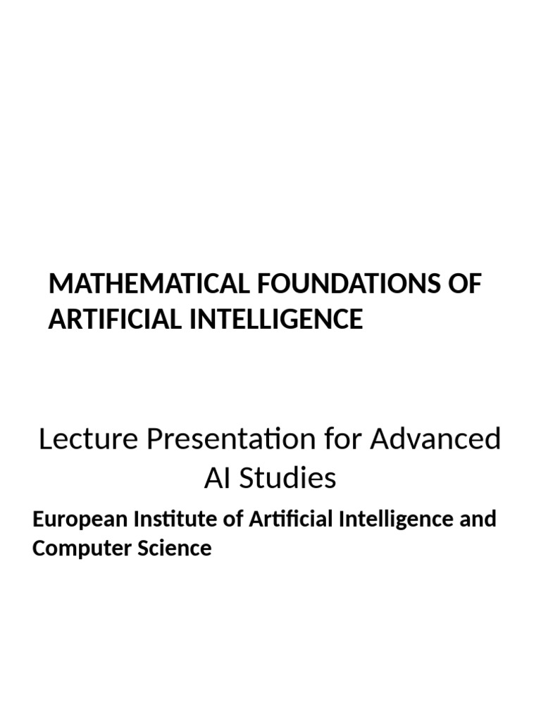 Gfat1005 Mathematics For Artificial Intelligence Pdf Artificial