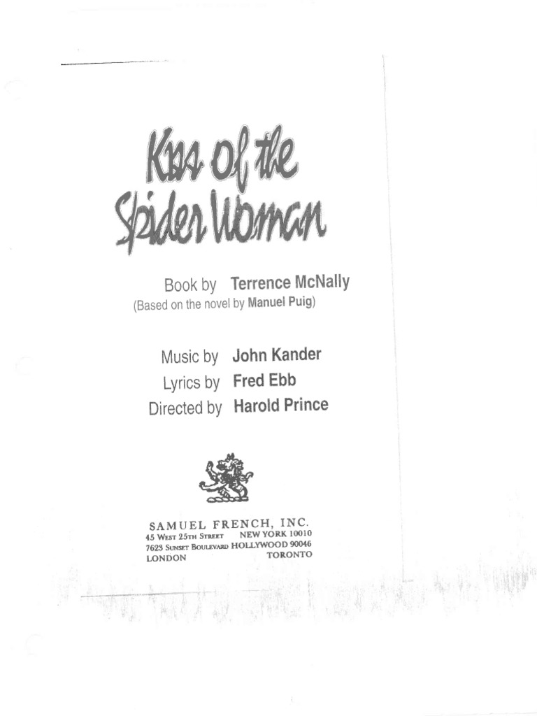 Kiss of The Spiderwoman Script | PDF