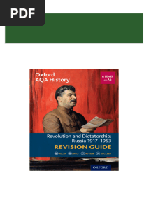 Download full Oxford AQA History for A level Revolution and Dictatorship Russia 1917–1953 Revision Guide PDQ Digital Media Solutions ebook all chapters