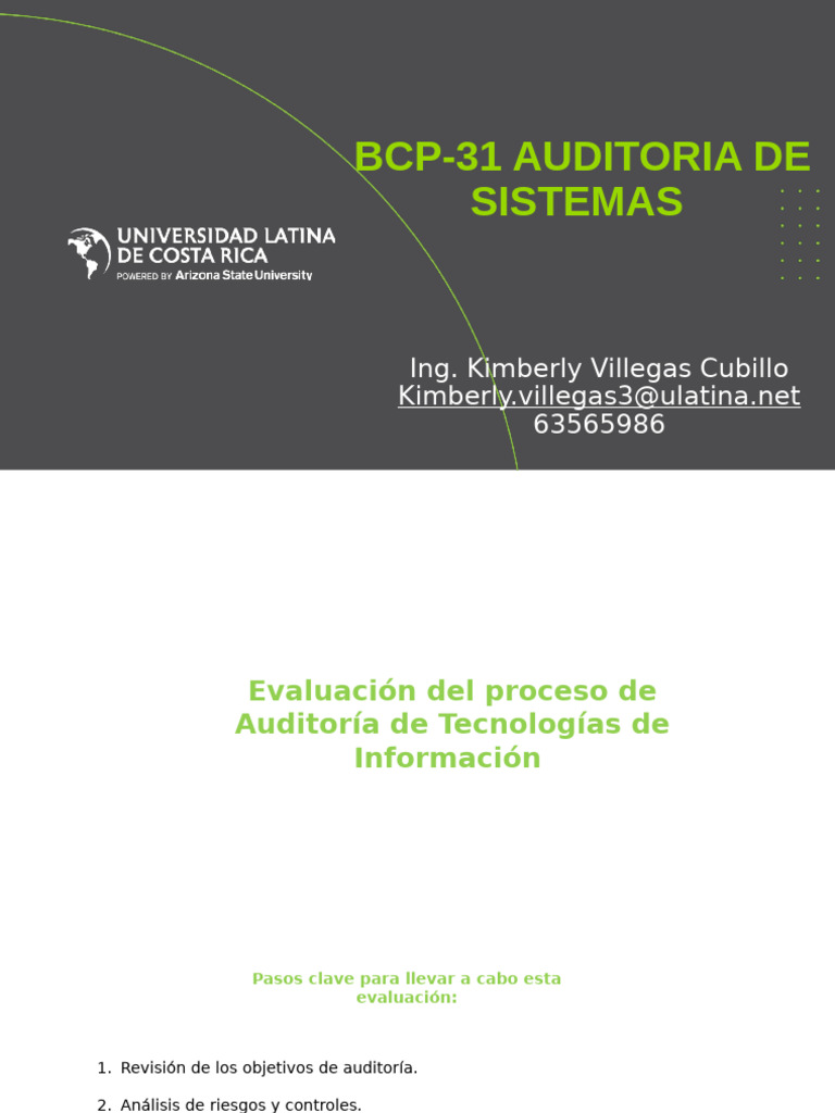 Auditoría BCP según ISO 27001 | PDF | Organización internacional para ...
