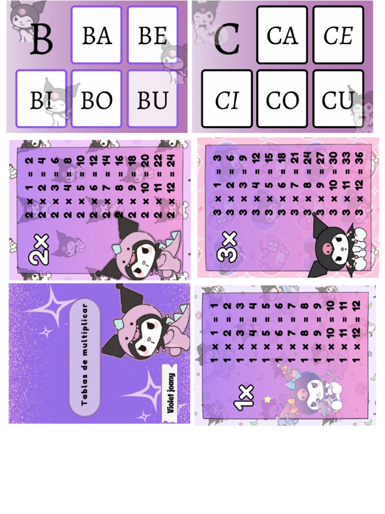 Tabla Kuromi | PDF