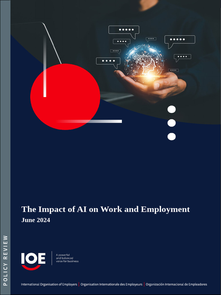 EN FINAL The Impact of AI On Work and Employment | PDF | Artificial ...