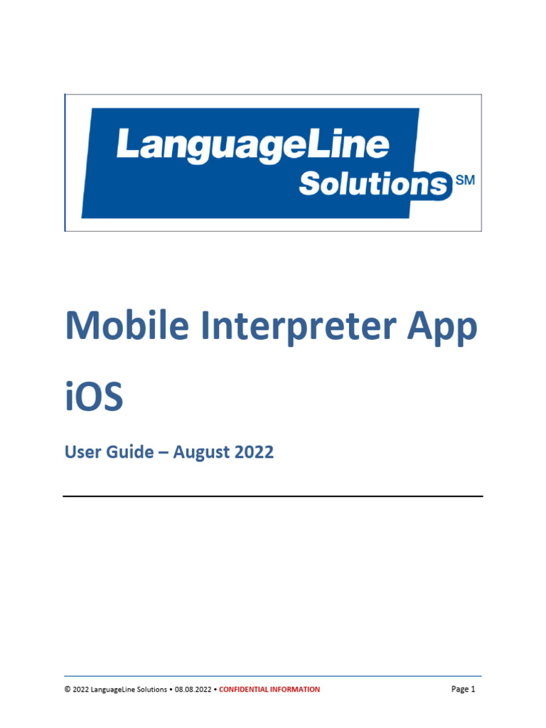 iOS Mobile Interpreter App Guide | PDF | Ios | Computing