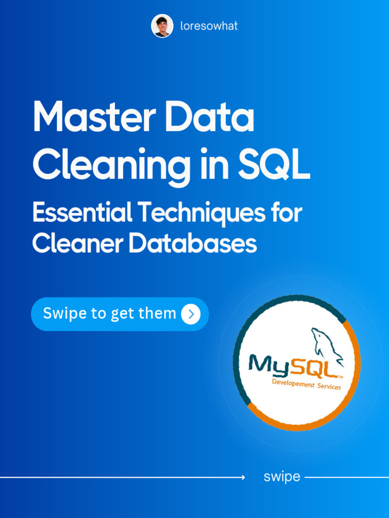 Master Data Cleaning in SQL 1729449635 | PDF