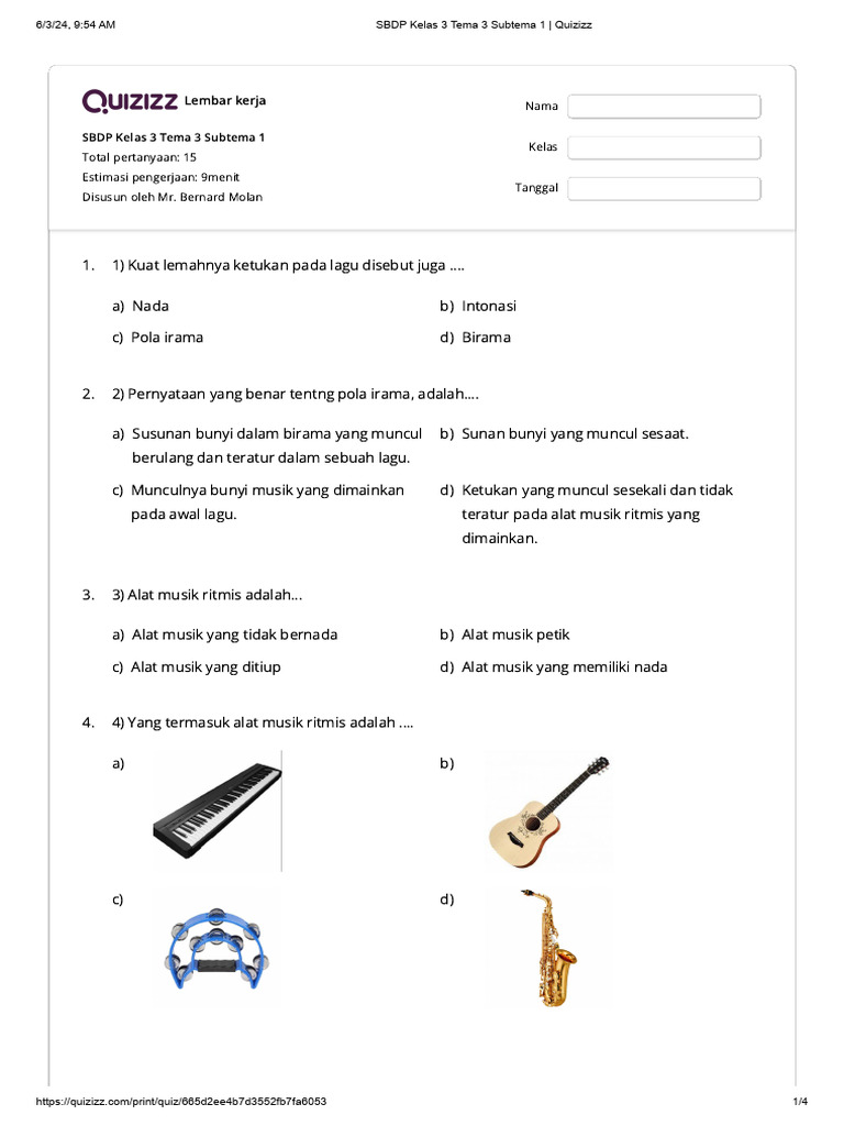 Alat Musik Ritmis | PDF