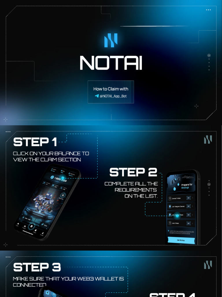How To Claim With NOTAI App | PDF