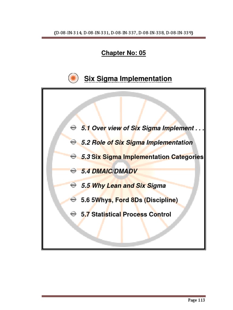 Six Sigma Implementation Overview | PDF | Six Sigma | Lean Manufacturing