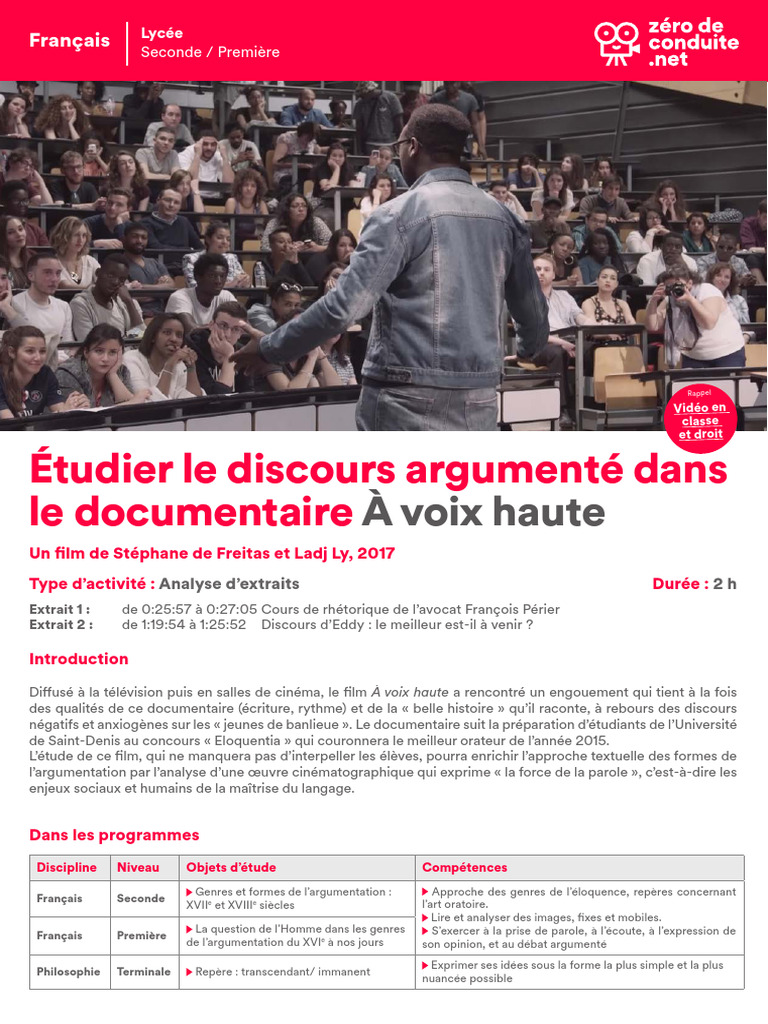Péroraison et discours argumenté | PDF | Rhétorique | Parler en public