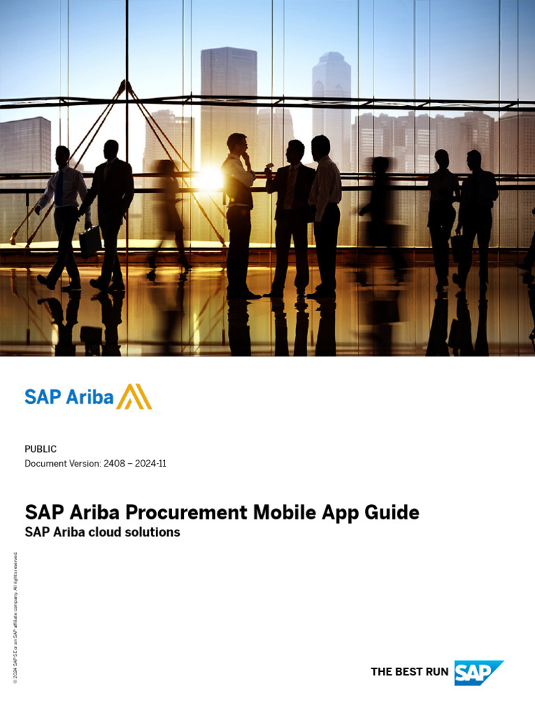 SAP Ariba Procurement Mobile App Guide | PDF | Mobile App | Ios