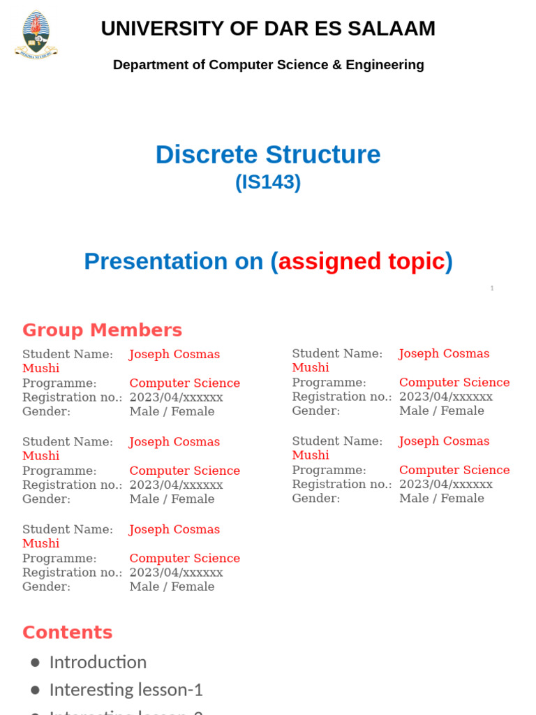 Discrete Structures in Computer Science | PDF