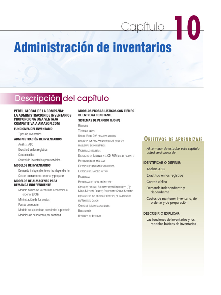 Administracion de Inventarios | PDF | Economias