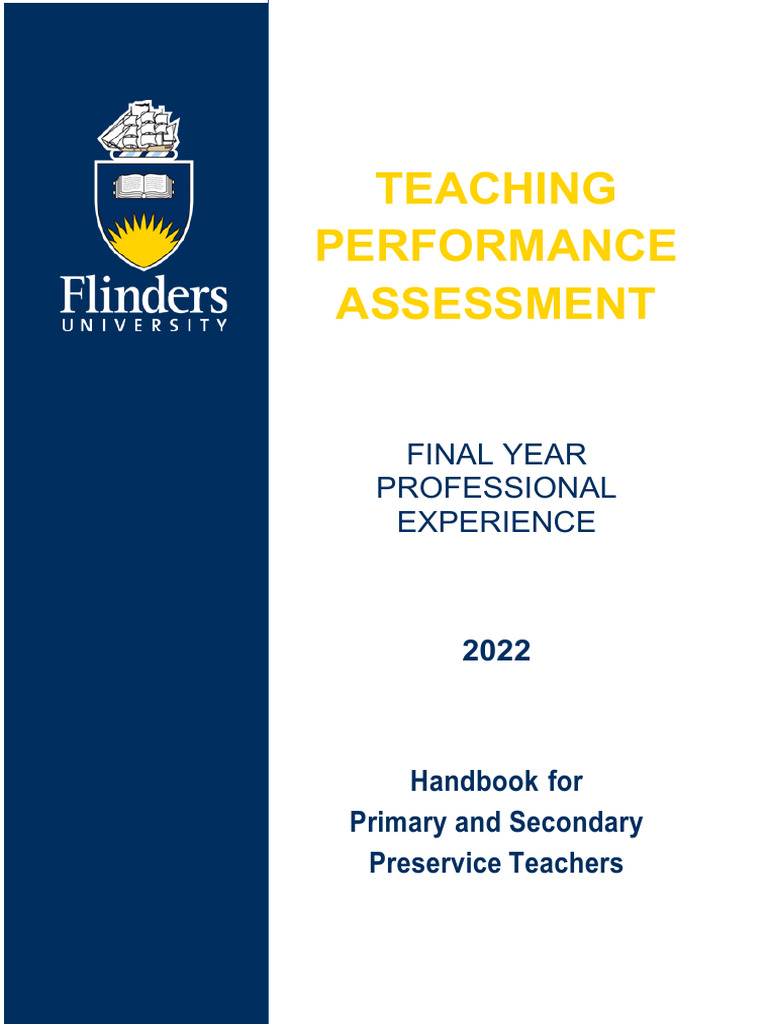 Final Tpa Handbook 2022pr and Sec Ts9feb | PDF | Educational Assessment ...