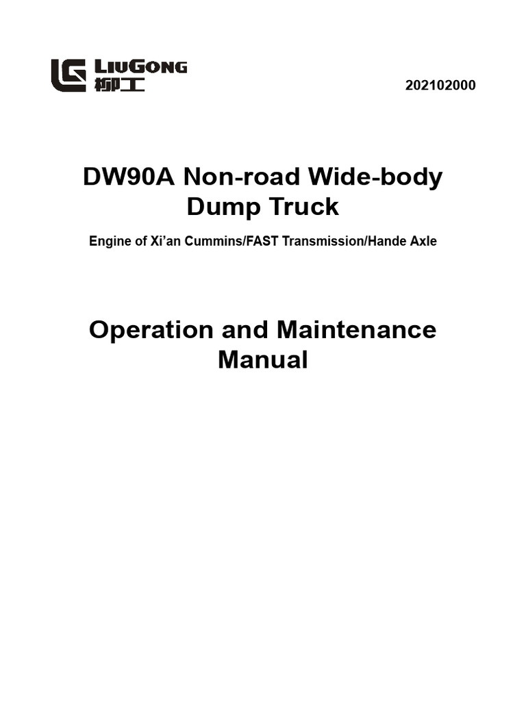 Dw90a (Xi An III Right) Om 202102000-En | PDF | Truck | Door