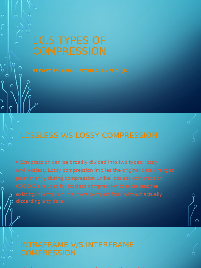 Types of Data Compression Explained | PDF
