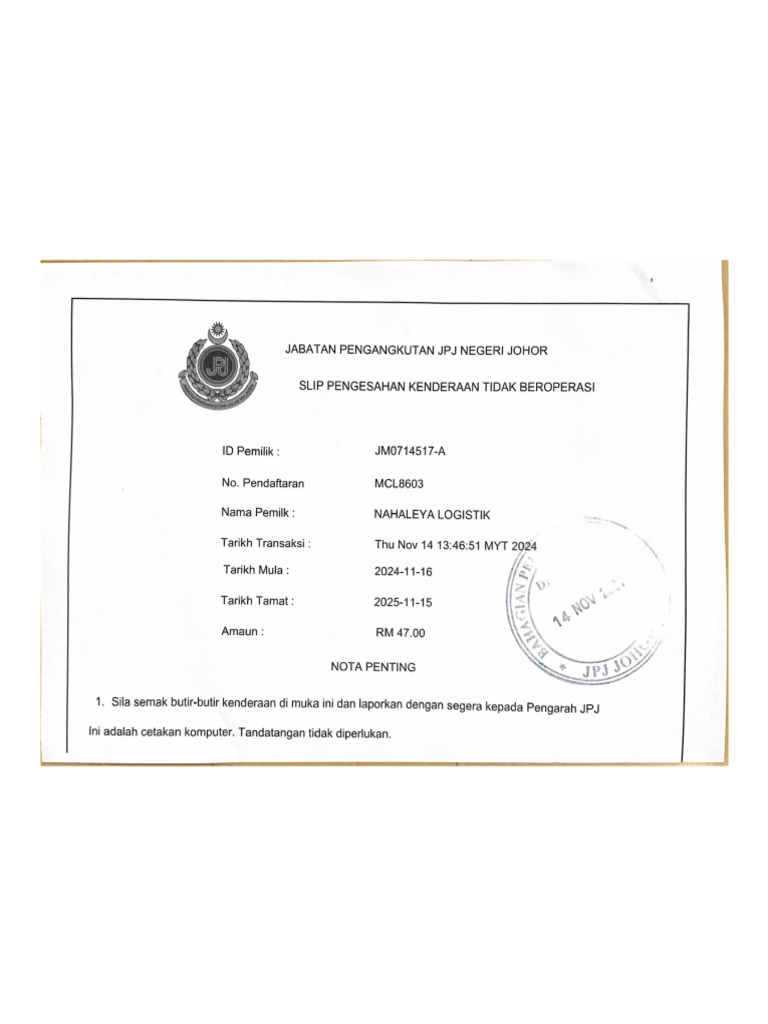 Nota Penting | PDF