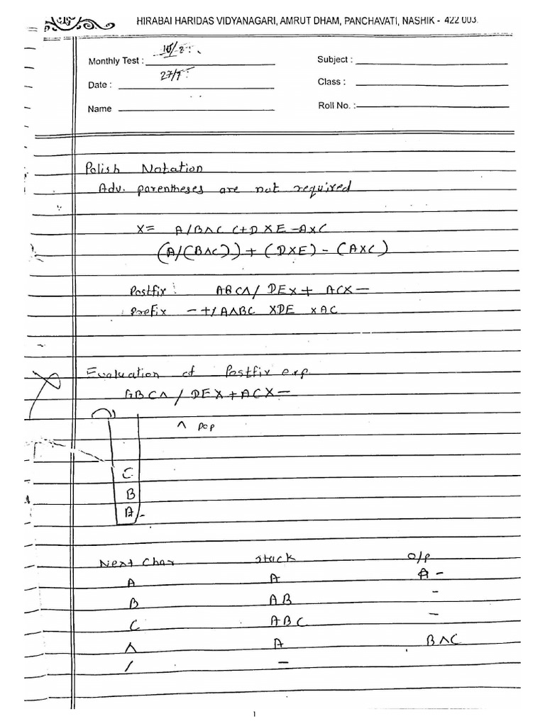 EXPRESSION CONVERSION | PDF