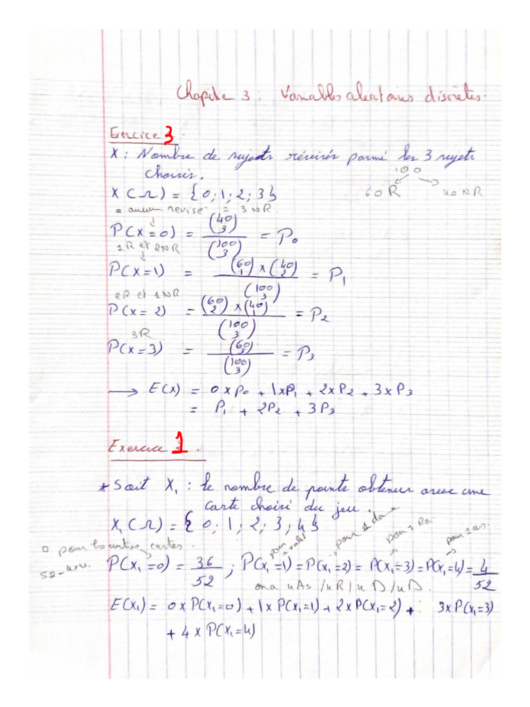 Probabilité TD3 Solution | PDF