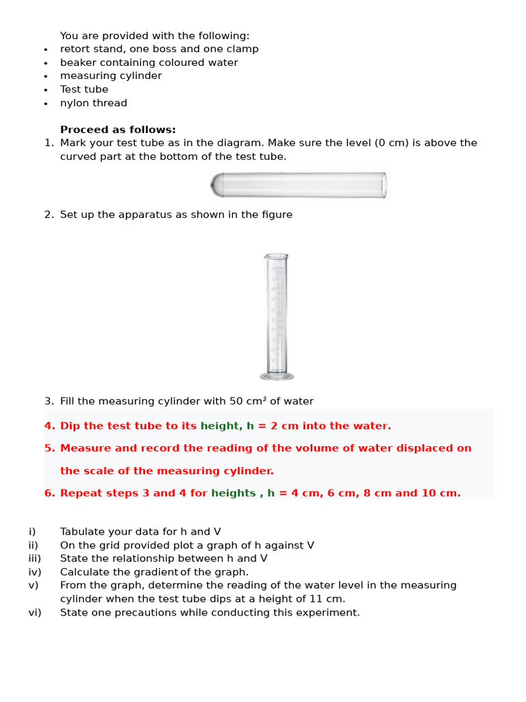 Science Experiment for Students | PDF