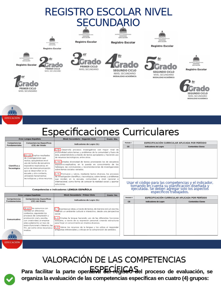 7.REGISTRO Academico | PDF | Evaluación | Plan de estudios