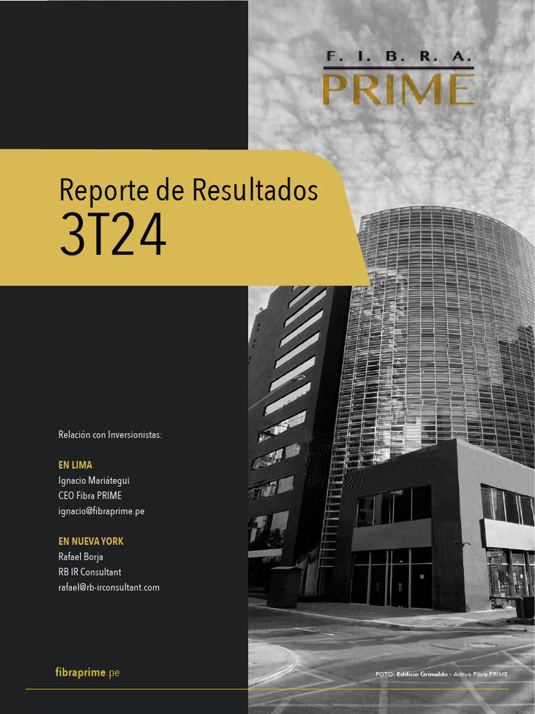 31.10.2024 Informe de Resultados Tercer Trimestre 2024 | PDF ...