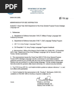 FY24 Army Strategic Language List | PDF | United States Army | The ...