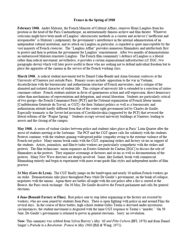 May 68 a brief history pdf political movements history theory