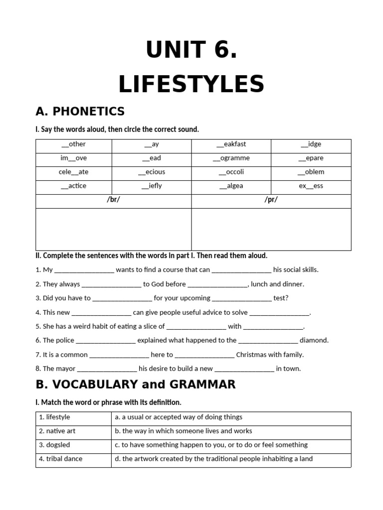B i t p ti ng anh 8 global succes mlh htu unit 6 lifestyles pdf