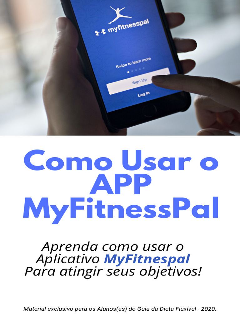 Como Usar o APP MyFitnessPal PDF Aplicativo para celular Android