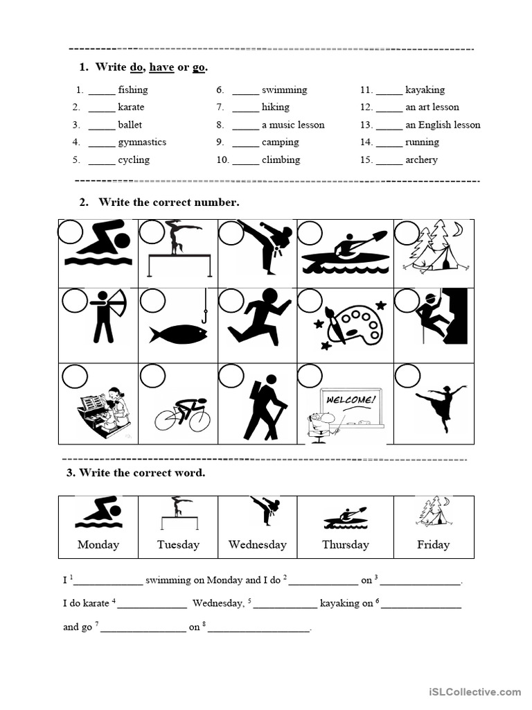My Hobby - Activities and Days of The Week (English Adventure III) | PDF